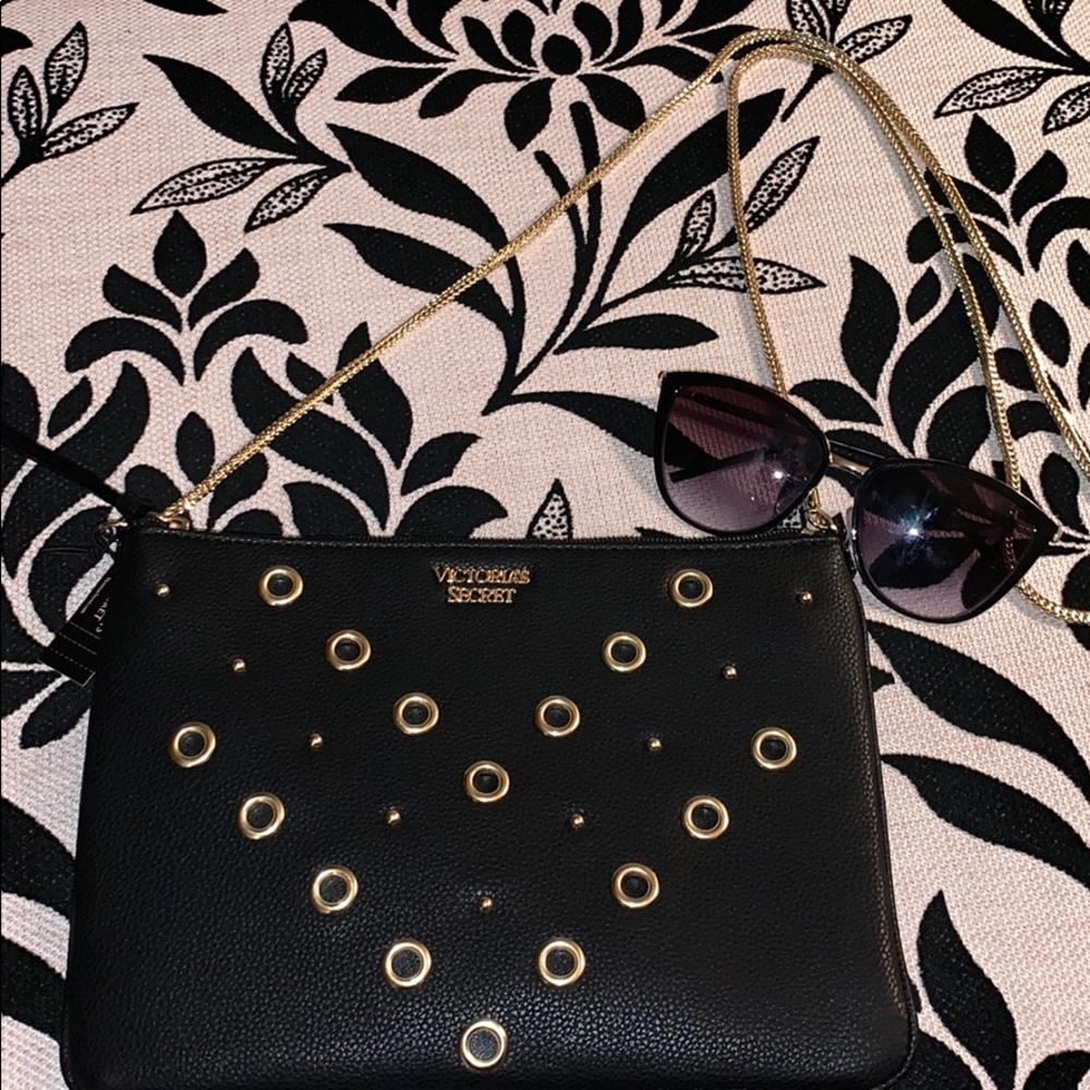 Victoria Secret Crossbody With Gold Grommets